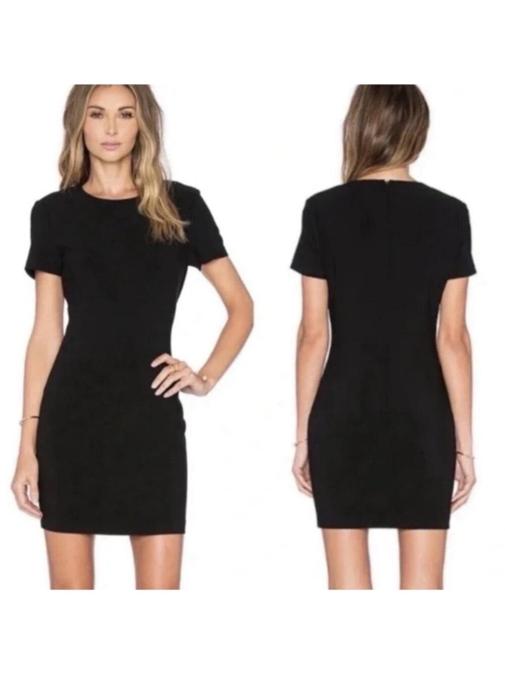 Likely Reformation Black Short Dress Sheath 2